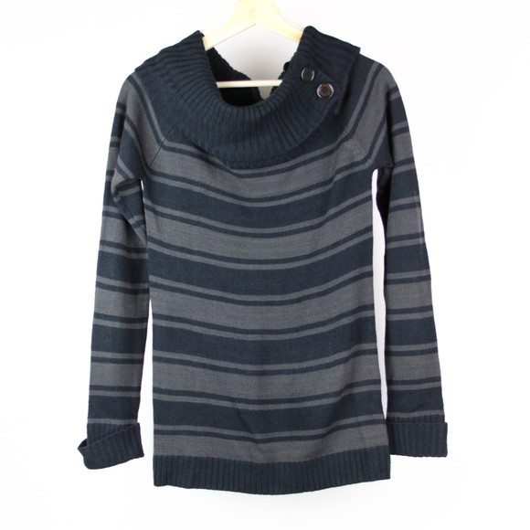 1955 Vintage Sweaters - 1955 Vintage Sweater Cowl Neck Stripes